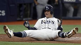 ▲光芒賈西亞（Avisail Garcia）跑出場內全壘打。（圖／美聯社／達志影像）