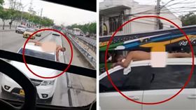 影片曝光！偷吃小三被捉姦　他被逼「全裸遊街」萬人都看到（合成圖／翻攝自YouTube）