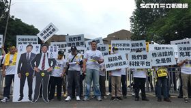 Uber,行政院,抗議,衝突,交通部,Uber條款,駕駛,／記者蕭筠攝影