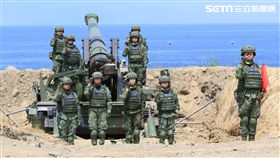 由9名女性官兵編組而成的砲兵班。（圖／記者林士傑攝影）