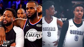 NBA／詹皇子轉學　將成韋德兒隊友
NBA,LeBron James,Dwyane Wade,邁阿密熱火,兒子,Sierra Canyon
翻攝自推特