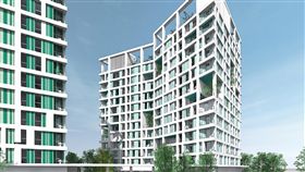 高雄首座社會住宅正式動工高雄市政府30日正式動土興建市內首座社會住宅，共有245戶，預計3年後完工啟用。圖為社會住宅完工模擬示意圖。（高雄市都發局提供）中央社記者王淑芬傳真　108年5月30日