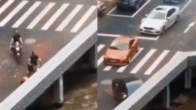 大陸「魔法通道」。(圖/翻攝自推特)