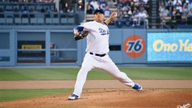 ▲柳賢振本季第8勝入袋。（圖／翻攝自道奇推特）