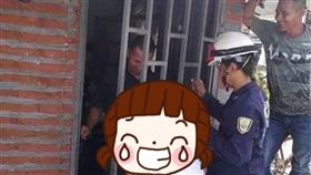 鄰居,好奇,大媽,多管閒事,雞婆,哥倫比亞,鐵柱,門,玄關,消防員,八婆 圖／翻攝自臉書