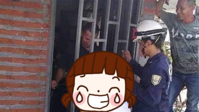 八婆伸頭窺探鄰居　結果頭卡門5小時