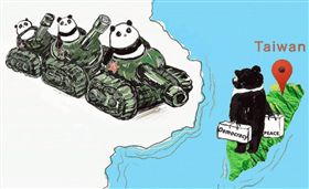 六四30週年！坦克貓熊對上民主黑熊
（圖／翻攝自Taiwan in München臉書）