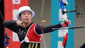 ▲譚雅婷為台灣爭奧運門票。（圖／中華企業射箭聯盟提供）