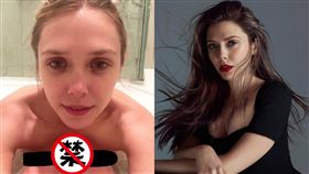  伊莉莎白歐森私下自拍照超辣。（圖／翻攝自TMZ）