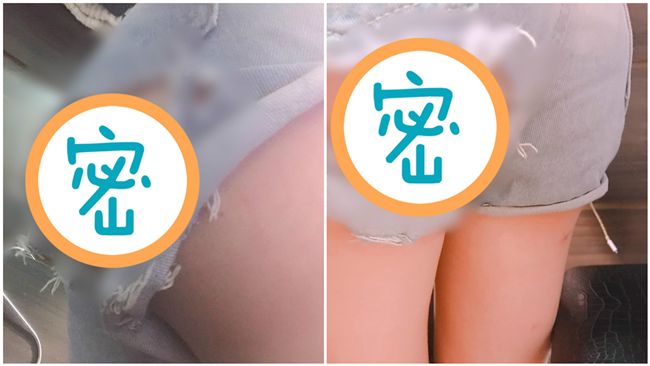 被刷破牛仔褲出賣！正妹大露蜜桃美臀