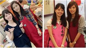 高嘉瑜與「謝記珍寶食品莊」正妹(翻攝臉書)