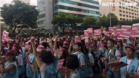 長榮空服員，長榮航空，罷工，遊行（圖／記者蕭筠攝影）