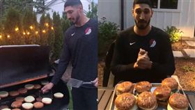 NBA／齋戒月結束！坎特爽嗑7漢堡
NBA,波特蘭拓荒者,Enes Kanter,齋戒月,欺騙日,漢堡
翻攝自推特Enes Kanter