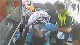 苗栗仁德醫護管理專科學校女學生跑步昏倒／翻攝畫面
