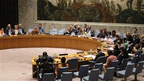 聯合國安理會擬以聲明稿呼籲蘇丹軍政府止暴力行為，但提案遭中國堅決反對。圖為安理會4日會議狀況。（圖／翻攝自Twitter）