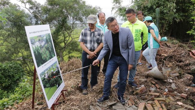 外埔鐵山段崩坍　蔡其昌：已爭取預算