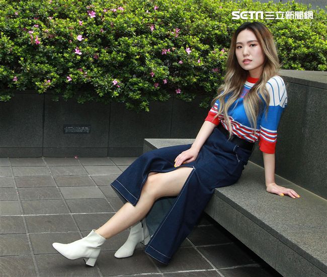 孫盛希接受三立新聞網金曲專訪。（記者邱榮吉/攝影）