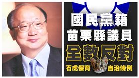 胡志強，反對石虎生存組合圖(翻攝自臉書)