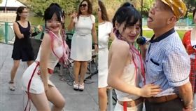 廣場舞,跳舞,低俗,香港,屯門,公園,進化,噪音,管理,表演,性感　圖／翻攝自臉書