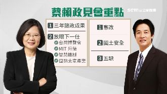 綠初選政見會登場！蔡提政績賴談憲政