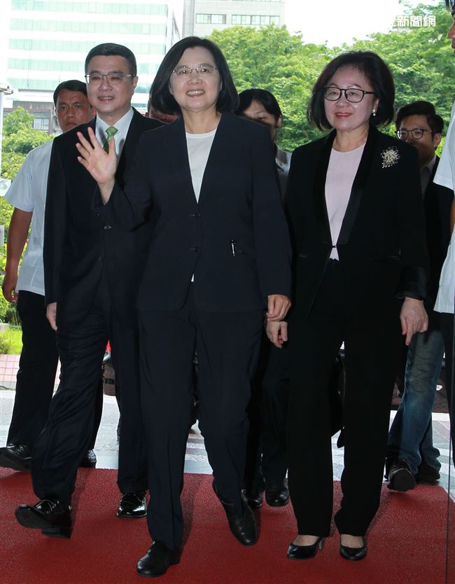 民進黨2020總統參選人賴蔡英文參加政見發表會。（記者邱榮吉/攝影）