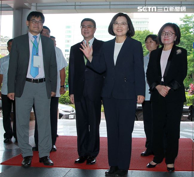 民進黨2020總統參選人賴蔡英文參加政見發表會。（記者邱榮吉/攝影）