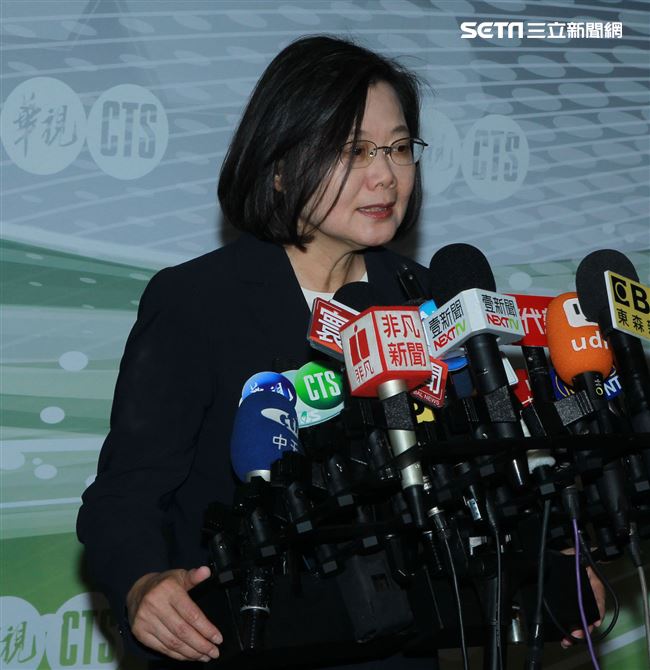 民進黨2020總統參選人賴蔡英文參加政見發表會。（記者邱榮吉/攝影）