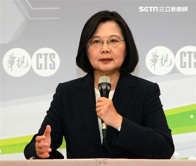 蔡英文在政見會中強調，要選一個2020最強的人選帶領民進黨。（記者邱榮吉/攝影）