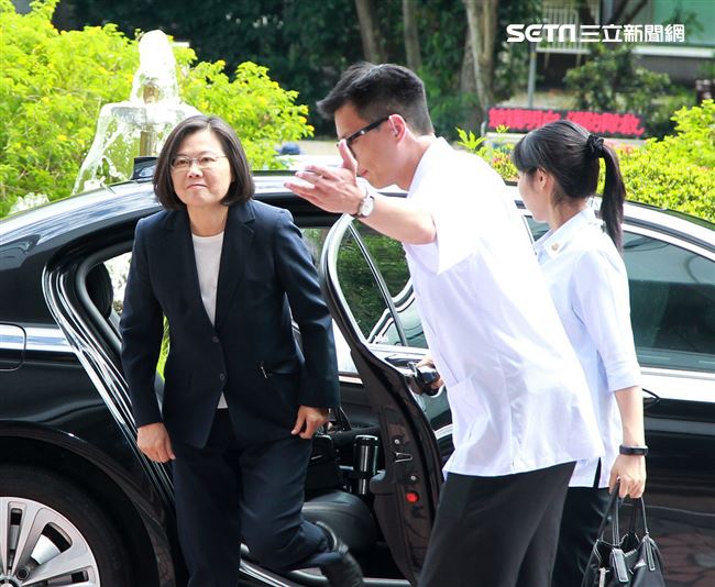 民進黨2020總統參選人賴蔡英文參加政見發表會。（記者邱榮吉/攝影）