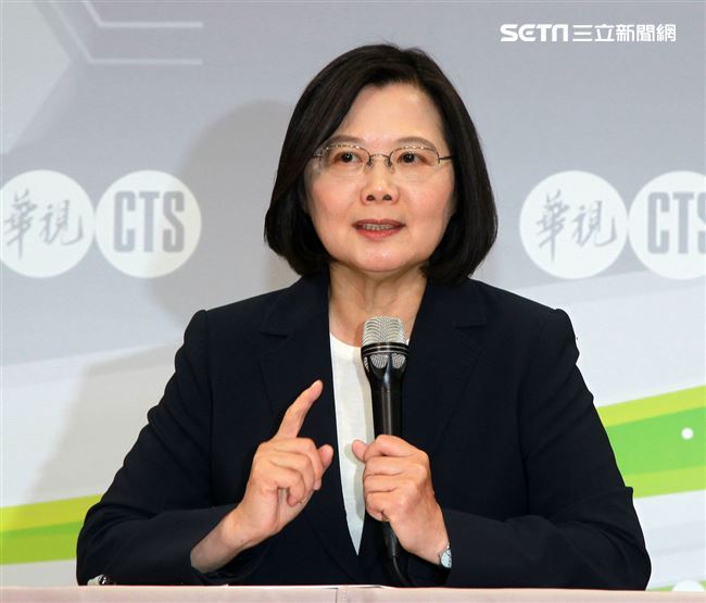 蔡英文在政見會中強調，要選一個2020最強的人選帶領民進黨。（記者邱榮吉/攝影）