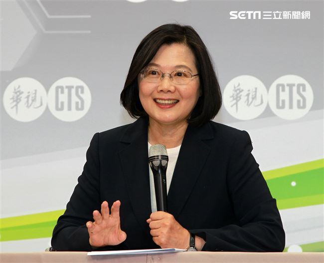 蔡英文在政見會中強調，要選一個2020最強的人選帶領民進黨。（記者邱榮吉/攝影）