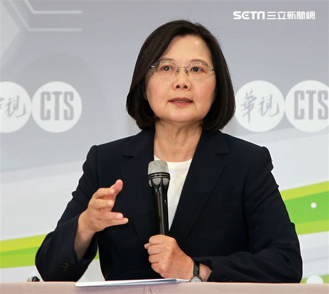 蔡英文在政見會中強調，要選一個2020最強的人選帶領民進黨。（記者邱榮吉/攝影）