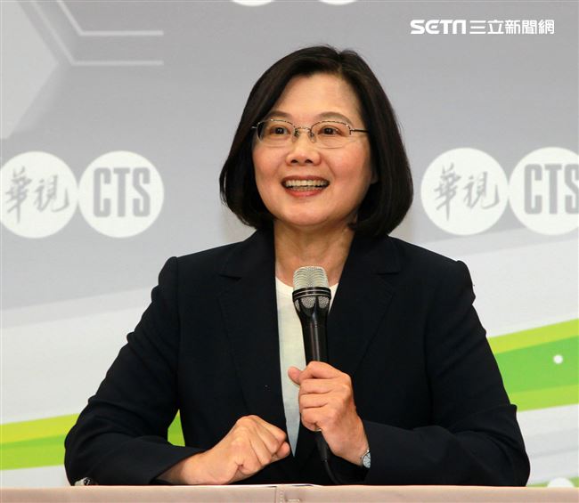 蔡英文在政見會中強調，要選一個2020最強的人選帶領民進黨。（記者邱榮吉/攝影）