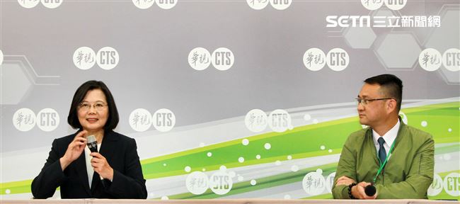 蔡英文在政見會中強調，要選一個2020最強的人選帶領民進黨。（記者邱榮吉/攝影）