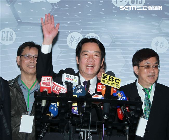 民進黨2020總統參選人賴清德參加政見發表會。（記者邱榮吉/攝影）