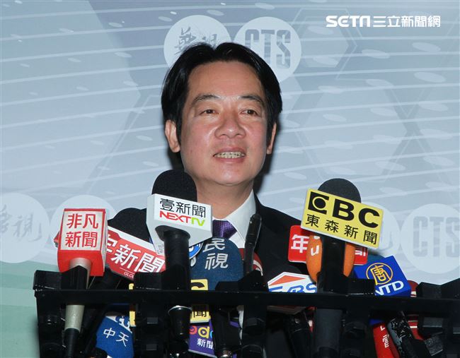 民進黨2020總統參選人賴清德參加政見發表會。（記者邱榮吉/攝影）