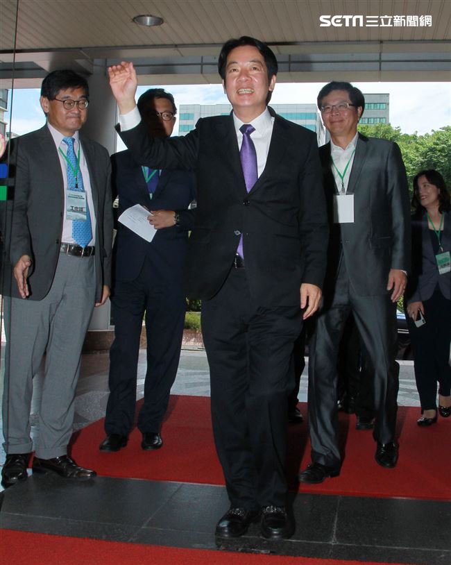 民進黨2020總統參選人賴清德參加政見發表會。（記者邱榮吉/攝影）