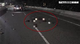 新北,萬里,車禍,輾過,爆頭,腦漿（圖，經變色處理／翻攝畫面）