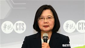 蔡英文在政見會中強調，要選一個2020最強的人選帶領民進黨。（記者邱榮吉/攝影）