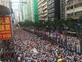 香港大遊行（圖／佔中九子之一張秀賢提供）
