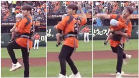 影／男星開球　1歲兒「頭270度猛甩」！網友爆氣：虐待
圖／翻攝自너가 좋아할 이슈臉書