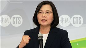 蔡英文在政見會中強調，要選一個2020最強的人選帶領民進黨。（記者邱榮吉/攝影）