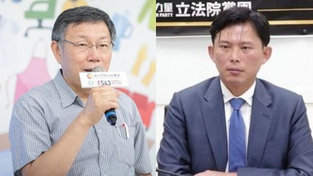 外傳小草要「昌下柯上」，江和樹駁斥，稱「真正的小草不可能這樣講」。（組合圖/圖左北市府、圖右時代力量提供）