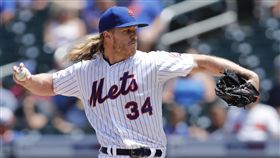 ▲『雷神』辛德加（Noah Syndergaard）先發7局飆7K僅被打1支安打。（圖／美聯社／達志影像）