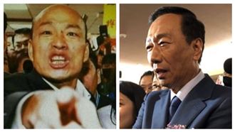 民調／郭董直搗藍營！韓國瑜恐遭棄保