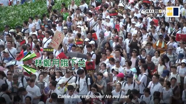 百萬港人上街反送中　中共官媒全噤聲