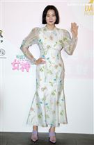 韓國美妝前線節目「get it beauty」超模主持人張允珠，來台錄製美妝節目。（記者邱榮吉/攝影）