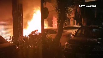 車停家門詭起火！騎樓陷火海險火燒厝