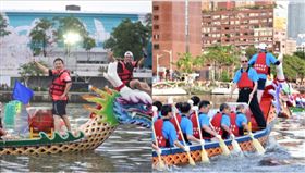 韓國瑜,許立明,划龍舟,組合圖