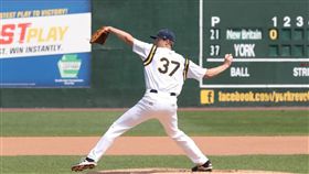 ▲Lamigo桃猿新洋投格林姆斯。（圖／翻攝自約克革命隊推特）